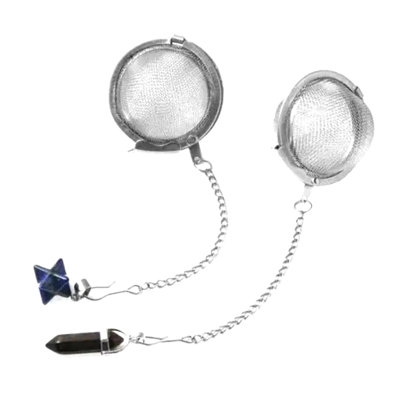 Set of 2 Star Lapis Lazuli and South African Tiger's Eye Pointer Pendant - Picture 3 of 4